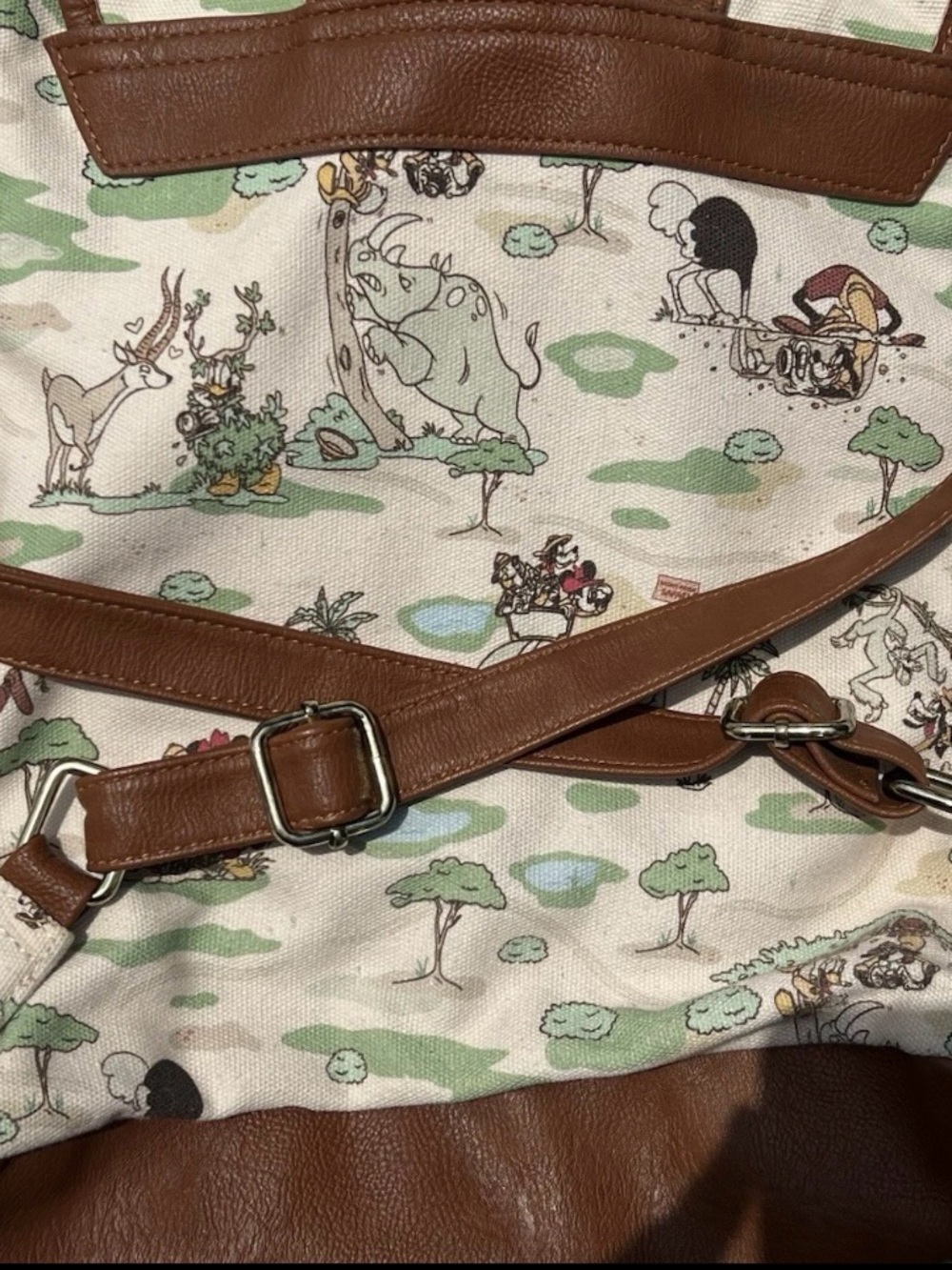 Disney x Loungefly Animal Kingdom Safari Canvas Backpack - Picture 8 of 13